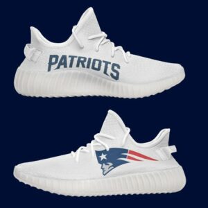 New England Patriots Custom Yeezy NFL Teams Yeezy Boost 350 V2 Top Trending Custom Shoes Gift 1