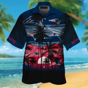 Nfl New England Patriots Tropical Hawaiian Shirt