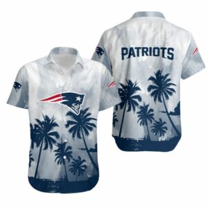 New England Patriots Coconut Trees Nfl Hawaiian Shirt For Fans 01