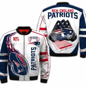 New England Patriots Men Nfl Jacket, Fleece Hoodie For Fan