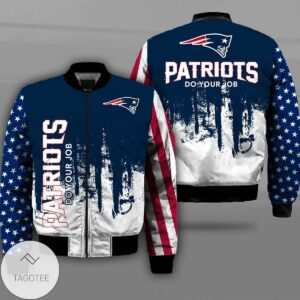 New England Patriots Flag Professional Football Team 3D Printed Unisex Bomber Jacket
